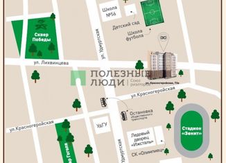 Продам квартиру студию, 29 м2, Ижевск, улица Лихвинцева, 72, Центральный жилой район