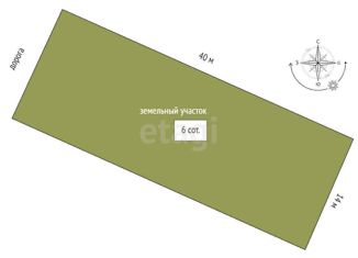 Продается земельный участок, 6 сот., село Лучистое, улица Победителей, 1