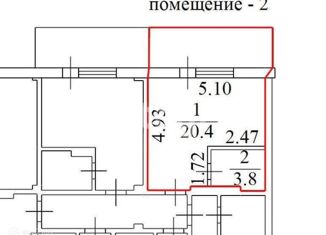 Продажа квартиры студии, 24 м2, Красноярский край, улица Борисова, 42