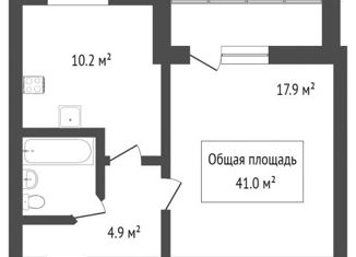 1-ком. квартира на продажу, 37.3 м2, Новосибирск, ЖК Дунаевский квартал, улица Дунаевского, 14/3