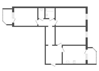 Продажа трехкомнатной квартиры, 90 м2, Тюмень, Широтная улица, 172к1, ЖК Юбилейный