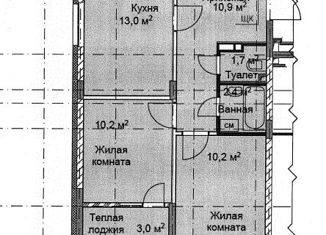 Продаю двухкомнатную квартиру, 51.4 м2, Нижегородская область, проспект Героев Донбасса, 7