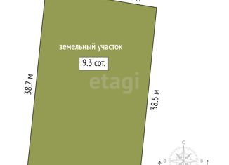 Продаю участок, 9.35 сот., поселок Новотуринский