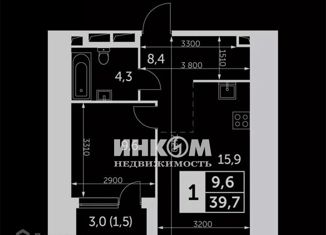 Продаю 1-комнатную квартиру, 39.7 м2, Москва, улица Академика Волгина, 2с2, метро Калужская