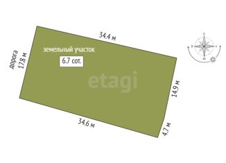 Продажа земельного участка, 6.7 сот., Озёрное сельское поселение