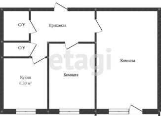 Продажа двухкомнатной квартиры, 44.6 м2, Свердловская область, Шефская улица, 89к3