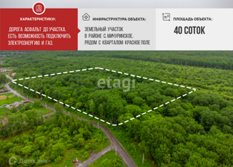 Земельный участок на продажу, 40 сот., село Виноградовка