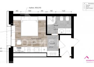 Продается квартира студия, 21 м2, Екатеринбург, улица Попова, улица Попова