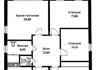 Продается дом, 121 м2, станица Калужская