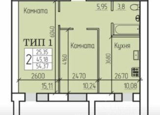 Продается двухкомнатная квартира, 54.37 м2, Сыктывкар, улица Карла Маркса, 131