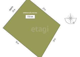 Продам участок, 7.32 сот., деревня Большие Акияры