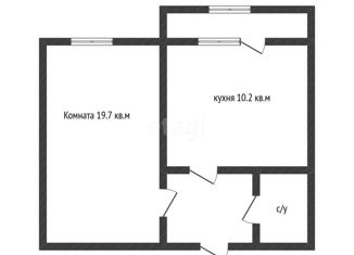 Продажа однокомнатной квартиры, 38.3 м2, Краснодар, улица имени 40-летия Победы, 33/4, Прикубанский округ