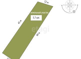 Продается земельный участок, 5.7 сот., СНТ Труженик, 5-й проезд