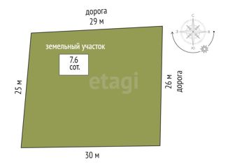 Продается земельный участок, 7.6 сот., коттеджный посёлок Рублёвская слобода