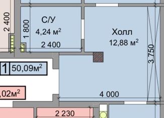 Продам двухкомнатную квартиру, 52.09 м2, село Шалушка, улица Ленина, 392