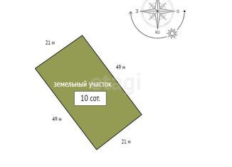 Продается земельный участок, 10 сот., Красноярский край, улица Высоцкого