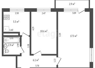 Продается 2-ком. квартира, 42 м2, Самара, улица Мориса Тореза, 101