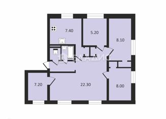 Продам 5-ком. квартиру, 67.1 м2, Колпино, Пролетарская улица, 83