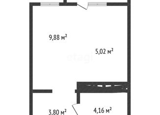 Продается квартира студия, 23 м2, Краснодар, Конгрессная улица, 25