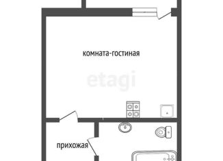 Квартира на продажу студия, 26.5 м2, посёлок Шушары, Старорусский проспект, 8к1