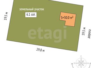 Продается дом, 30 м2, садоводческое некоммерческое товарищество Источник-2, Яблочная улица