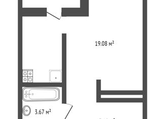 Продажа квартиры студии, 28.87 м2, Тюмень, улица Александра Федоровича, 10, ЖК Мозаика Парк