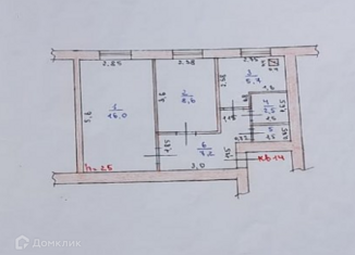 Продаю двухкомнатную квартиру, 41.1 м2, Пензенская область, Сурская улица, 115А