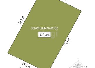 Продаю участок, 9.7 сот., село Ключи, Цветочная улица