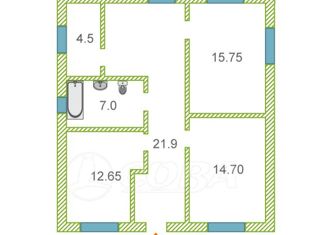 Продается дом, 76 м2, деревня Ушакова, Ореховая улица