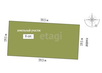 Продажа участка, 8 сот., село Кайгородово, Светлая улица