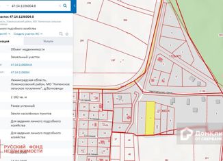 Продажа участка, 22 сот., деревня Волковицы, 1-й Центральный проезд