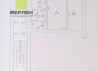 Продаю 2-комнатную квартиру, 43.6 м2, Калужская область, хутор Аникановский, 9