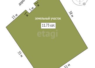 Земельный участок на продажу, 11.73 сот., Тюменская область, Совхозная улица