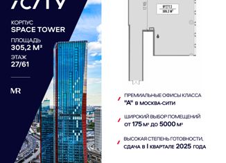 Продам офис, 305.2 м2, Москва, Шмитовский проезд, станция Москва-Сити
