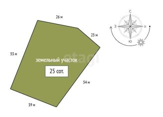 Продаю участок, 25 сот., село Частоостровское, Советская улица