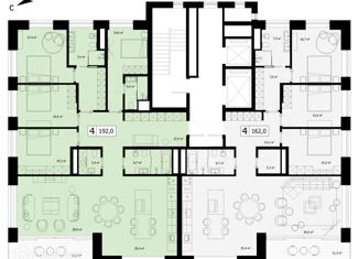 4-ком. квартира на продажу, 192 м2, Москва, 2-й Мосфильмовский переулок, 3, 2-й Мосфильмовский переулок
