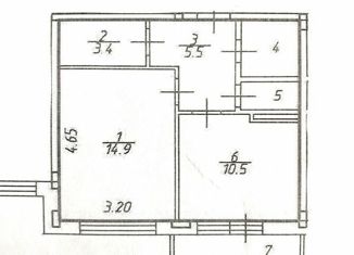 Однокомнатная квартира на продажу, 39.4 м2, Ярославль, Суздальская улица, 89, ЖК Южный