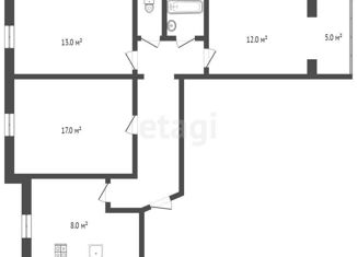 3-ком. квартира на продажу, 66 м2, Тюменская область, Широтная улица, 55