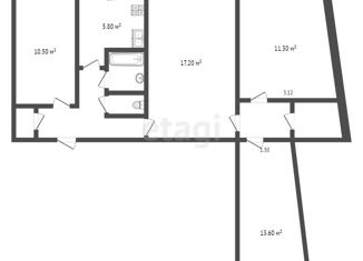 Продается 4-комнатная квартира, 70.8 м2, Алушта, Судакская улица, 10