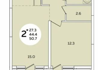 Продается двухкомнатная квартира, 57 м2, Краснодар, бульвар Адмирала Пустошкина, 11кА, ЖК Титаны