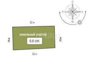 Продам земельный участок, 6.6 сот., Красноярский край, Цветочная улица