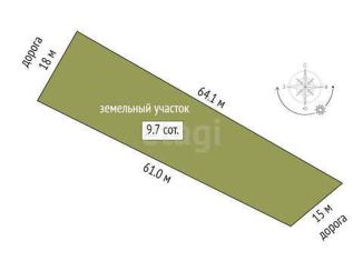 Продам земельный участок, 9.7 сот., СНТ Майское, Сливовая улица