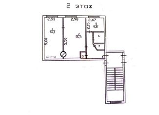Продается двухкомнатная квартира, 43.5 м2, деревня Сойкино, Центральная улица, 42