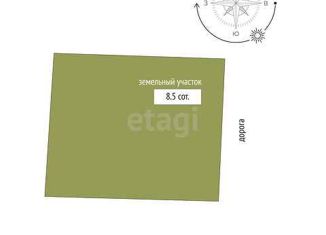 Земельный участок на продажу, 8.42 сот., СНТ Ромашка, 9-я улица