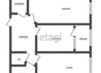 2-ком. квартира на продажу, 62 м2, Краснодар, ЖК Времена Года-2, улица Евгении Жигуленко, 5к1