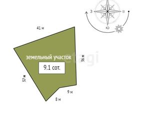 Продажа земельного участка, 9.1 сот., поселок Манский, улица Высоцкого