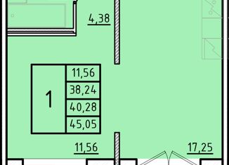 Продается однокомнатная квартира, 38.24 м2, посёлок Шушары, Образцовая улица, 6к1