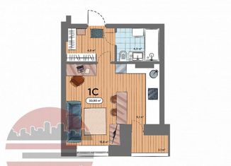 Продается квартира студия, 31 м2, Новосибирск, ЖК Смарт Авеню