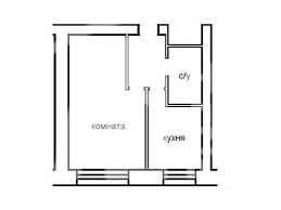 Продаю 1-ком. квартиру, 31.9 м2, рабочий посёлок Скальный, улица Гагарина, 6