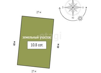 Продается участок, 10.8 сот., Красноярский край, Садовая улица